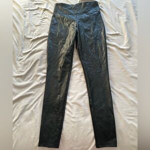 Garage Black Faux Leather Pants